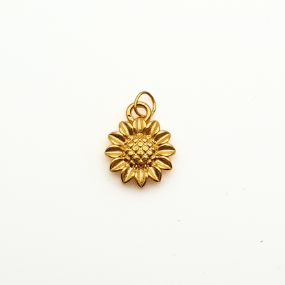 Golden Sunflower Pendant