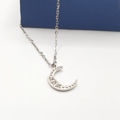 Splendid Star and Crescent Moon Necklace