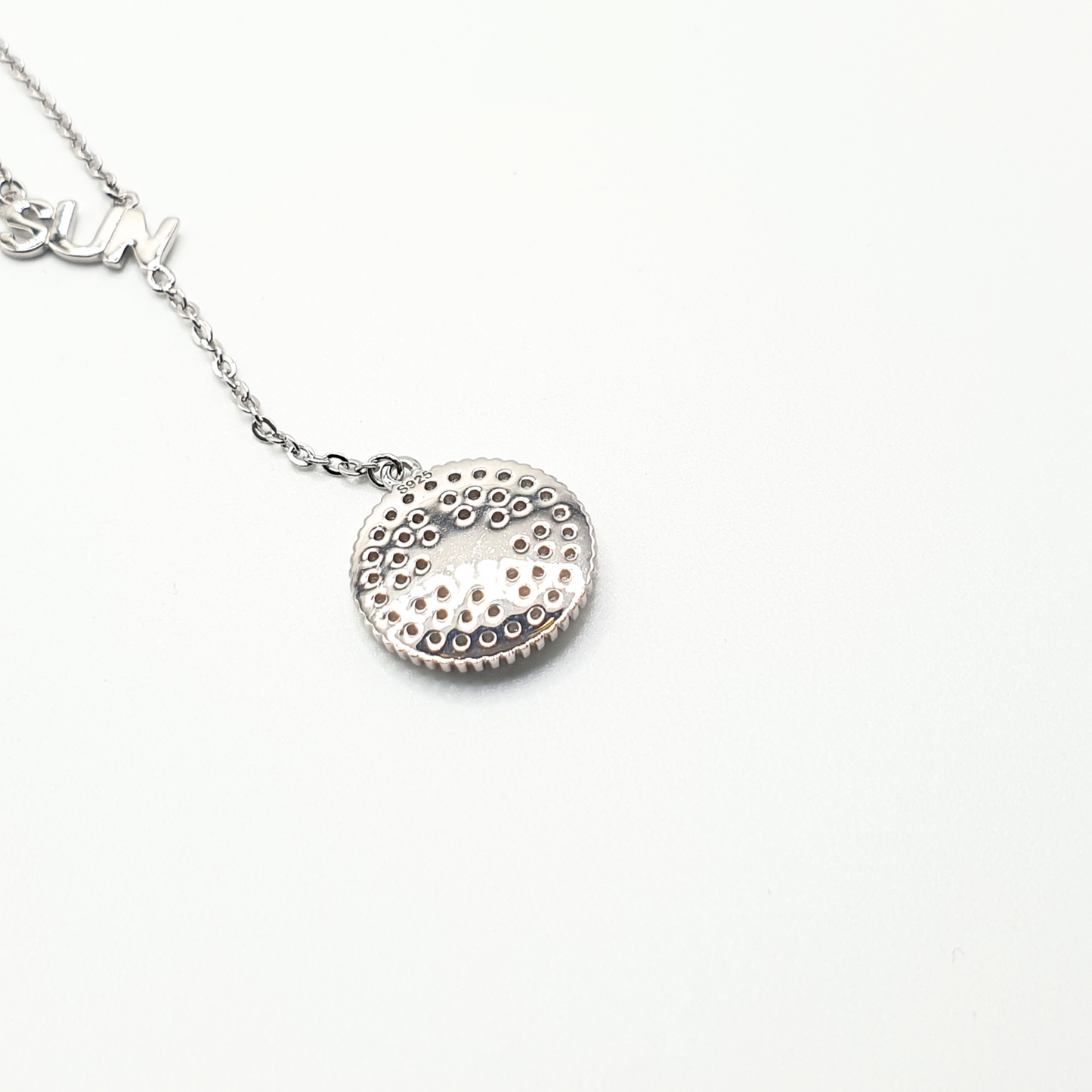 Sun Pendant Necklace 925 Silver