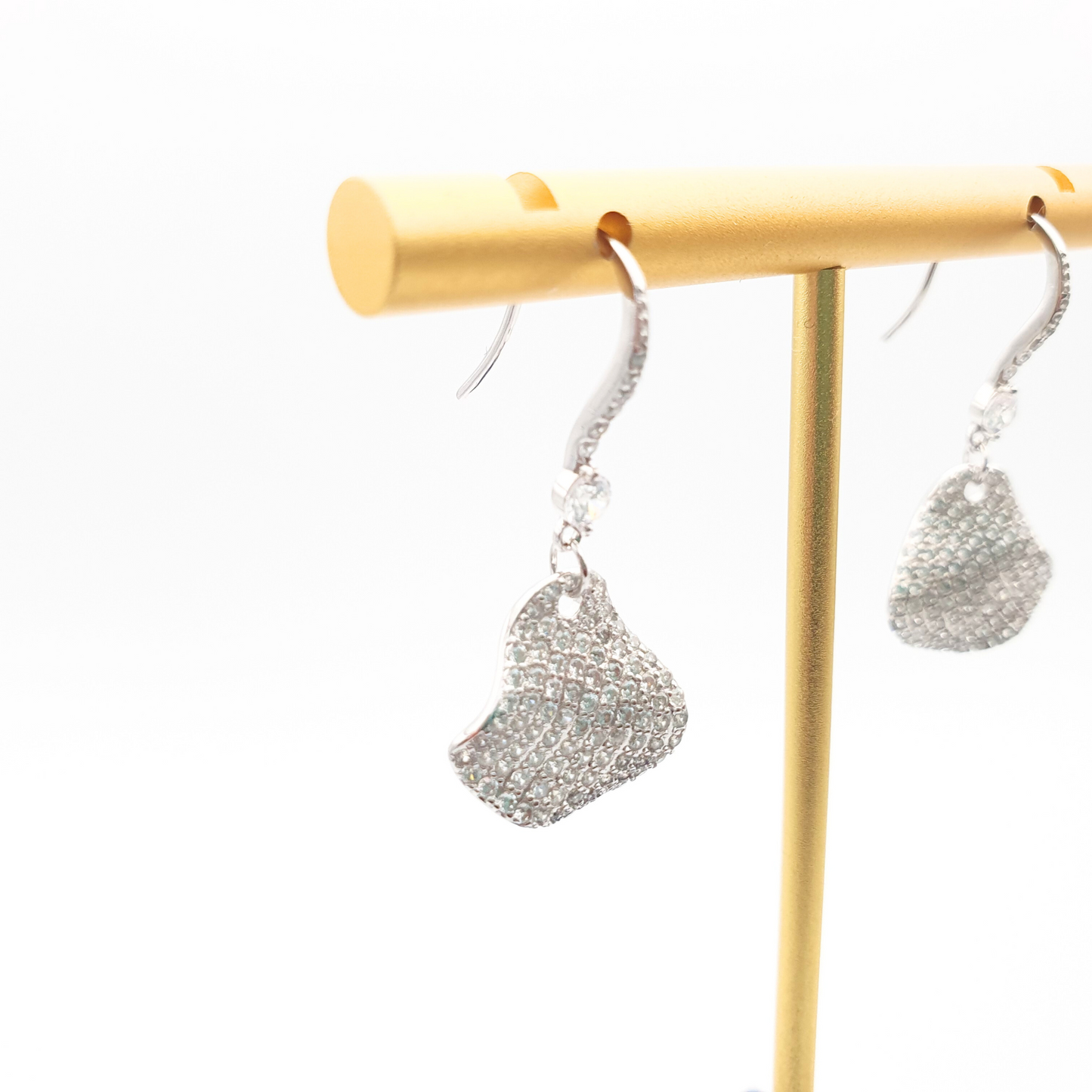 Sparkling Earrings Silver with Cubic Zirconia