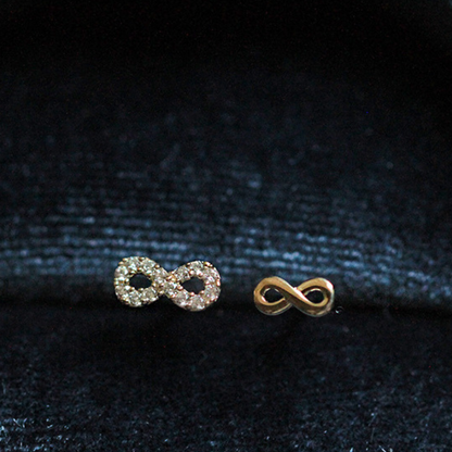 Duo Style Infinity Earrings Set