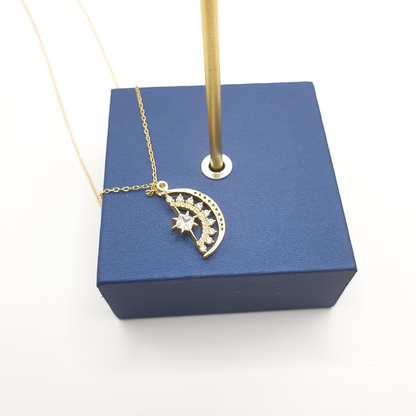 Soy luna necklace moon 2025 and sun