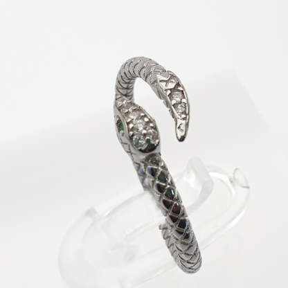 Green Eyed Snake/Serpenti Viper Ring