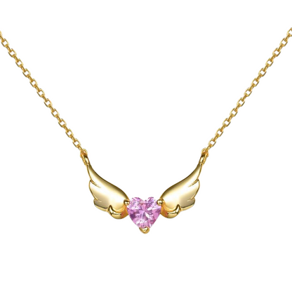 Winged Heart Pendant Necklace