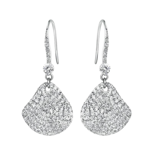 Sparkling Earrings Silver with Cubic Zirconia