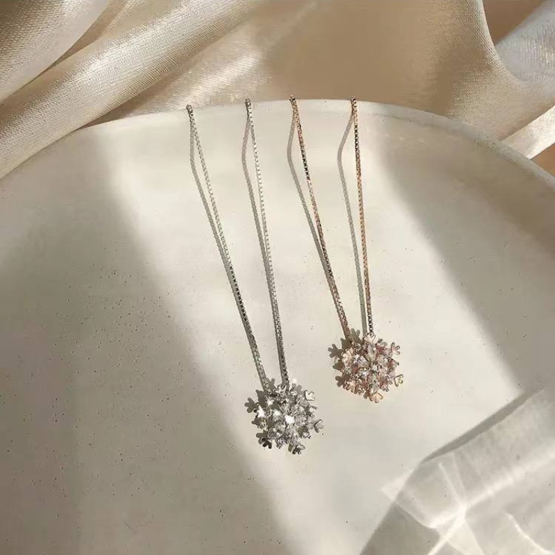 Snowflake Cubic Zirconia Necklace