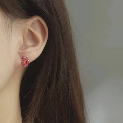 Red Foxy Fox Earrings