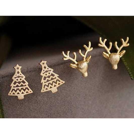 Winter Collection Tree or Reindeer Earrings