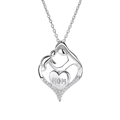 Mother and Baby Mom Pendant Necklace