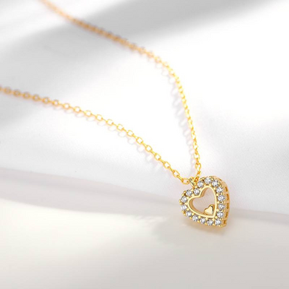 A Heart In A Heart Necklace