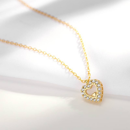 A Heart In A Heart Necklace