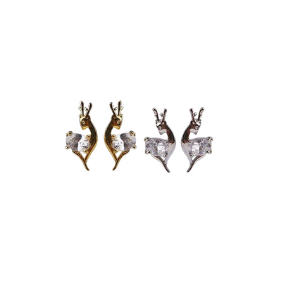 Mini Reindeer Stud Earrings