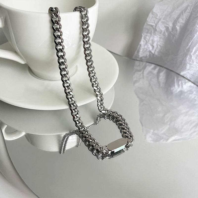 Detailed Clasp 316L Stainless Steel Cuban Chain