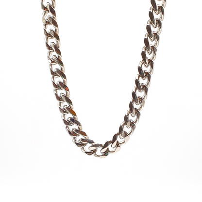 55cm Long Stainless Steel Cuban Chain