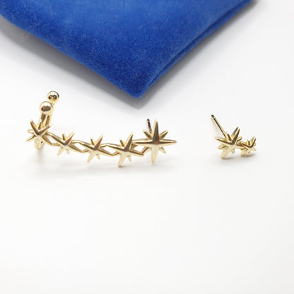 7 Stars Climber With Cuff Earrings