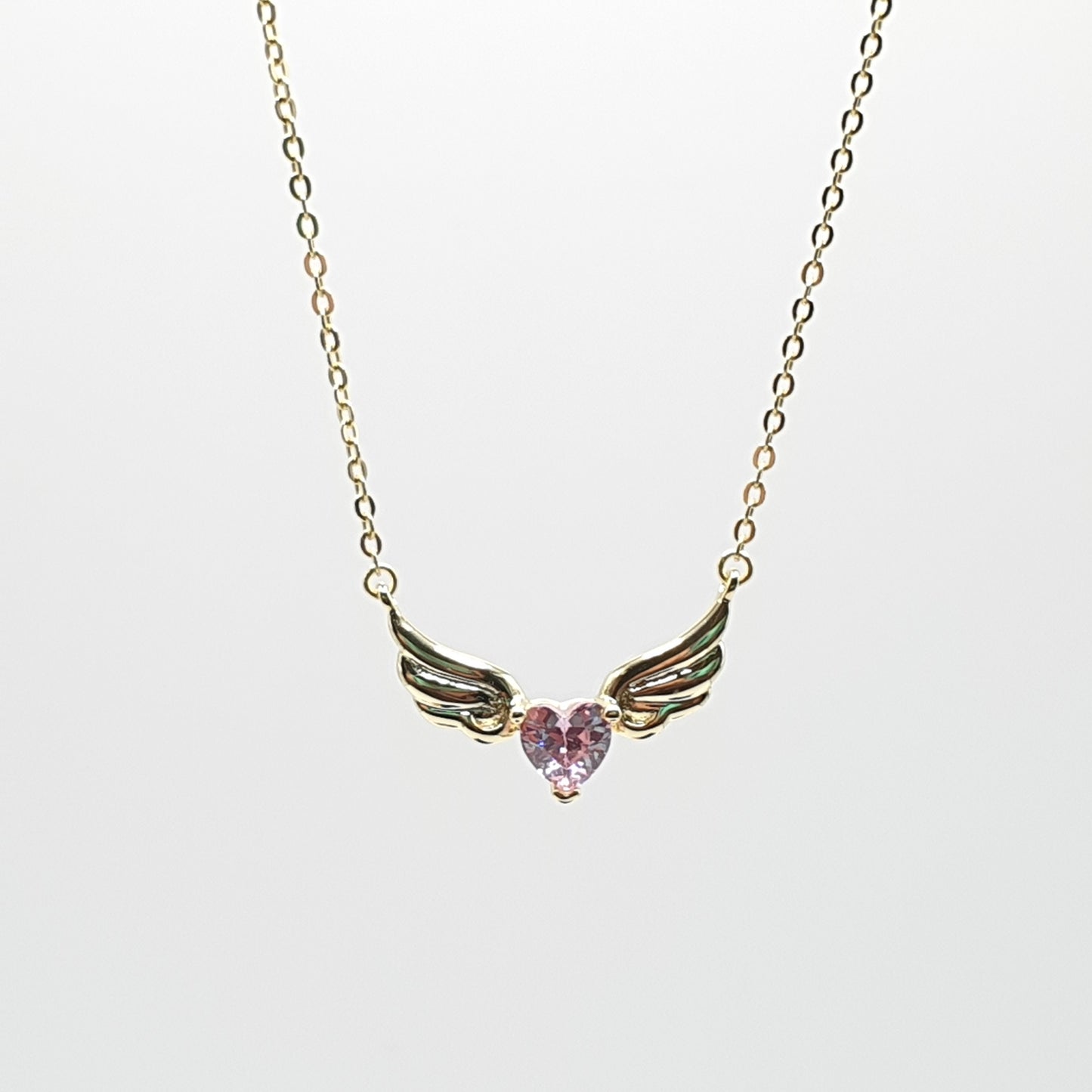 Winged Heart Pendant Necklace