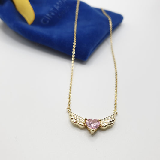 Winged Heart Pendant Necklace