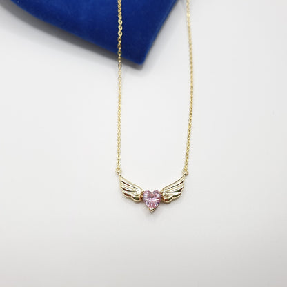 Winged Heart Pendant Necklace