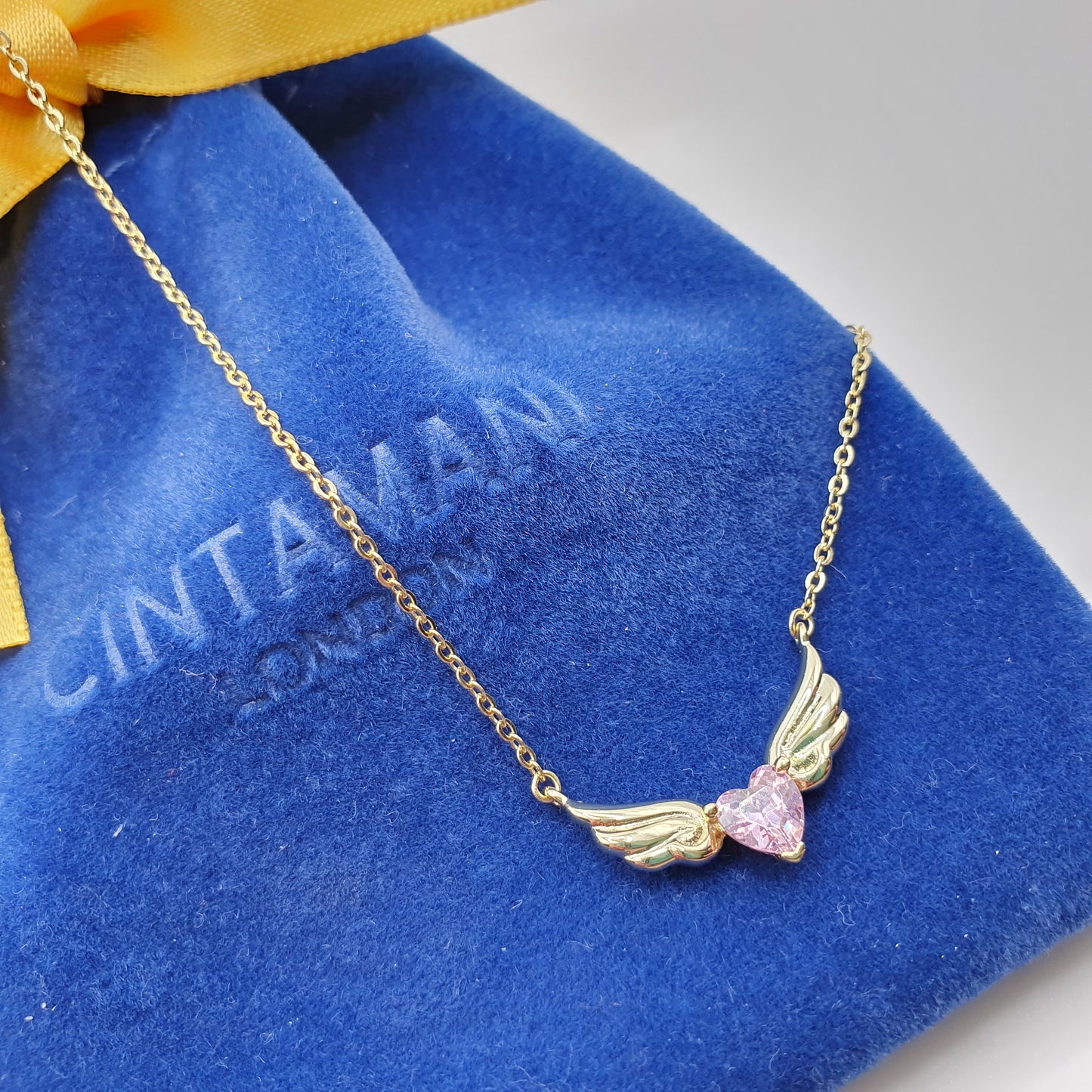 Winged Heart Pendant Necklace