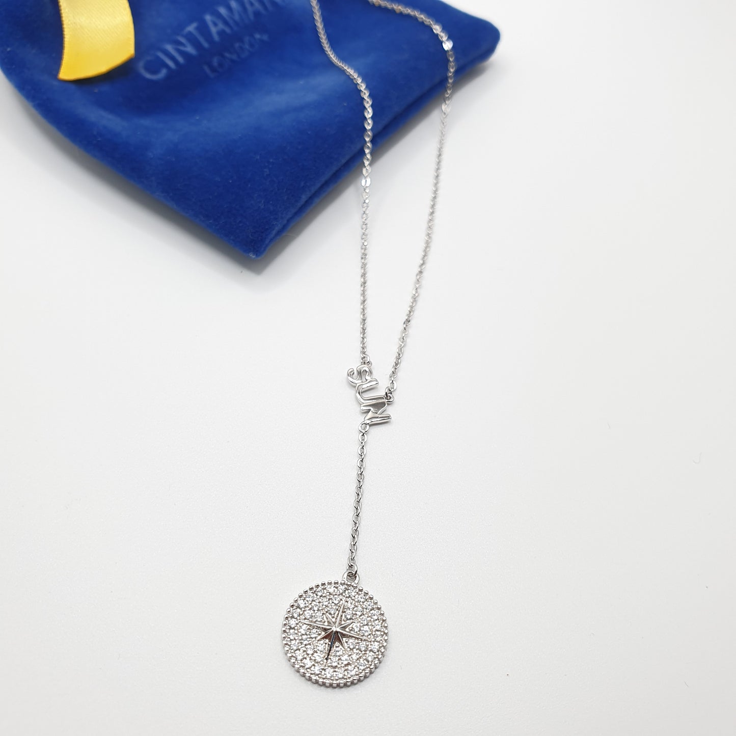 Sun Pendant Necklace 925 Silver