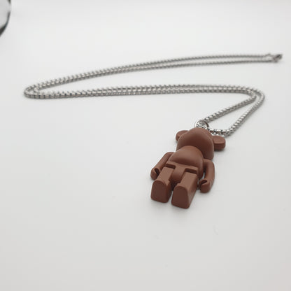 Hip-hop / Rave Stainless Steel Bear Pendant Necklace