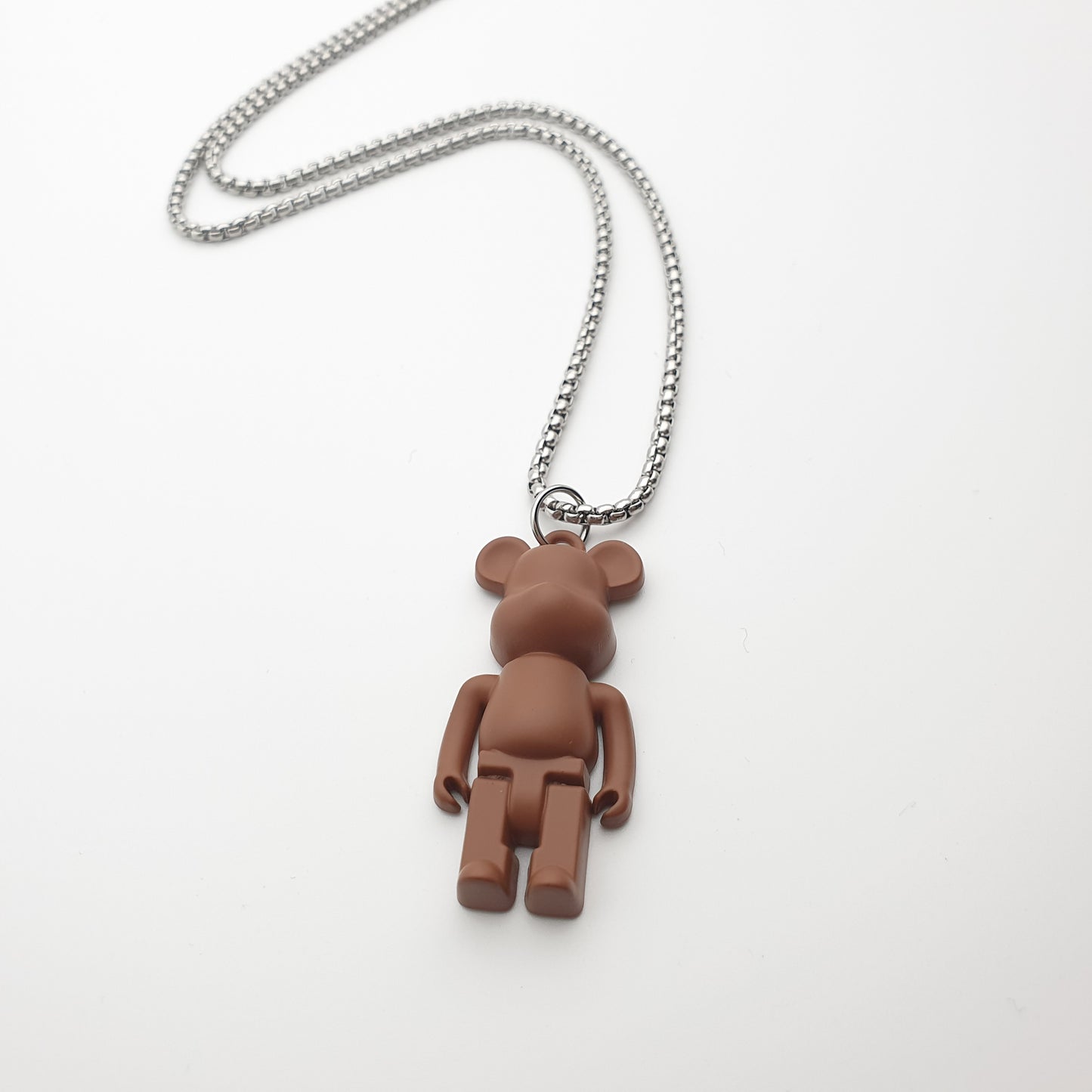 Hip-hop / Rave Stainless Steel Bear Pendant Necklace