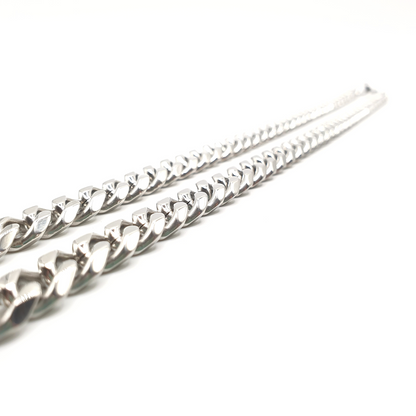 55cm Long Stainless Steel Cuban Chain