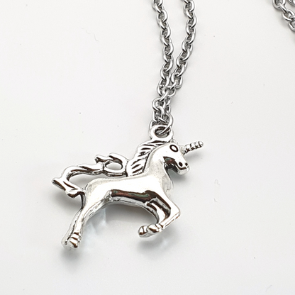 Enchanting Unicorn Pendant Necklace Stainless Steel