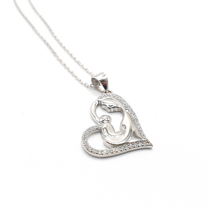 Mother and Baby Pendant Necklace