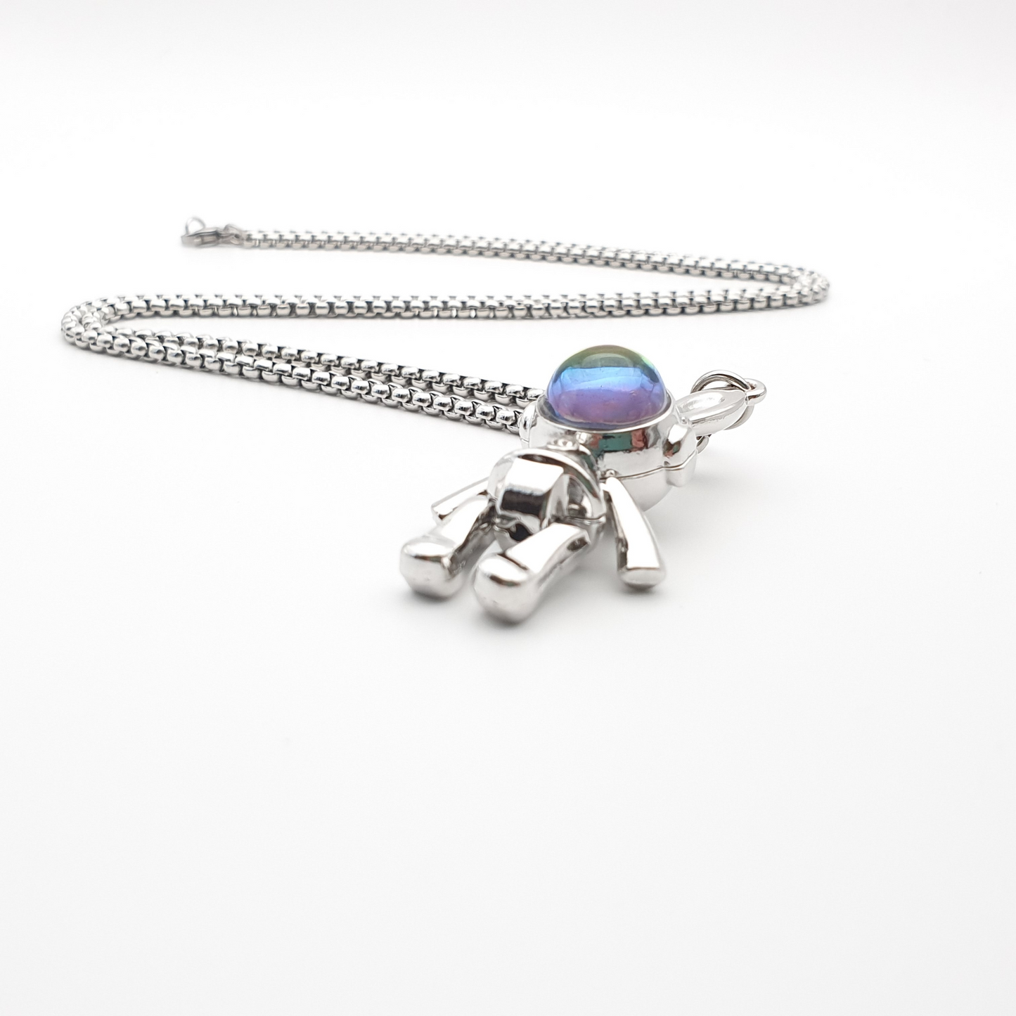 Space Bunny Rabbit Astronaut Pendant Chain Necklace