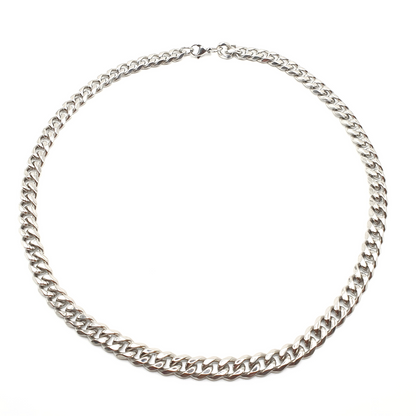 55cm Long Stainless Steel Cuban Chain