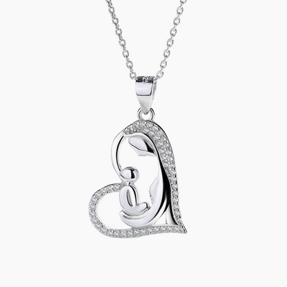 Mother and Baby Pendant Necklace