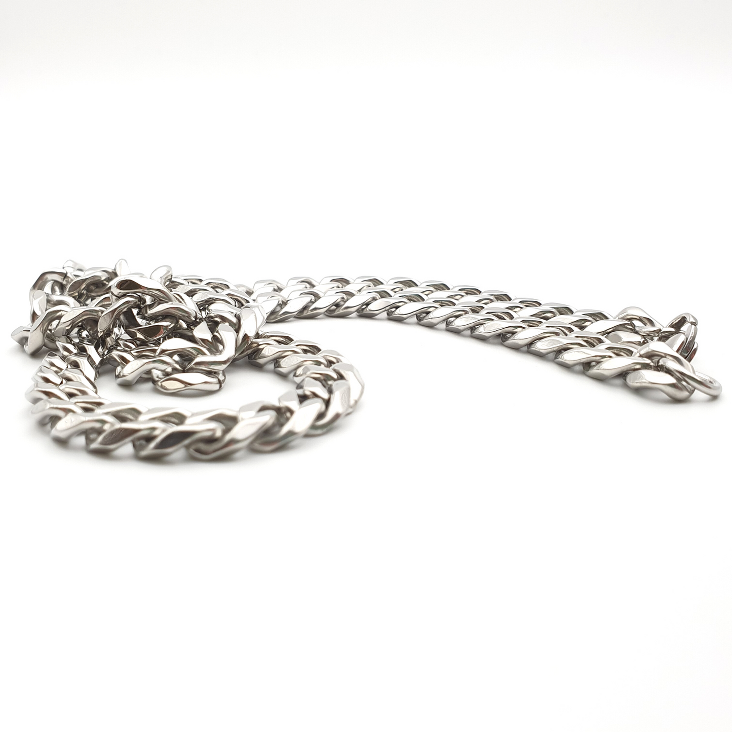 55cm Long Stainless Steel Cuban Chain