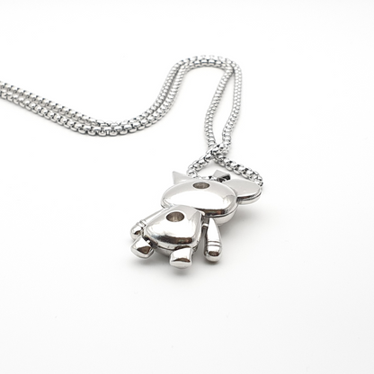 Space Robot Bear Pendant Necklace