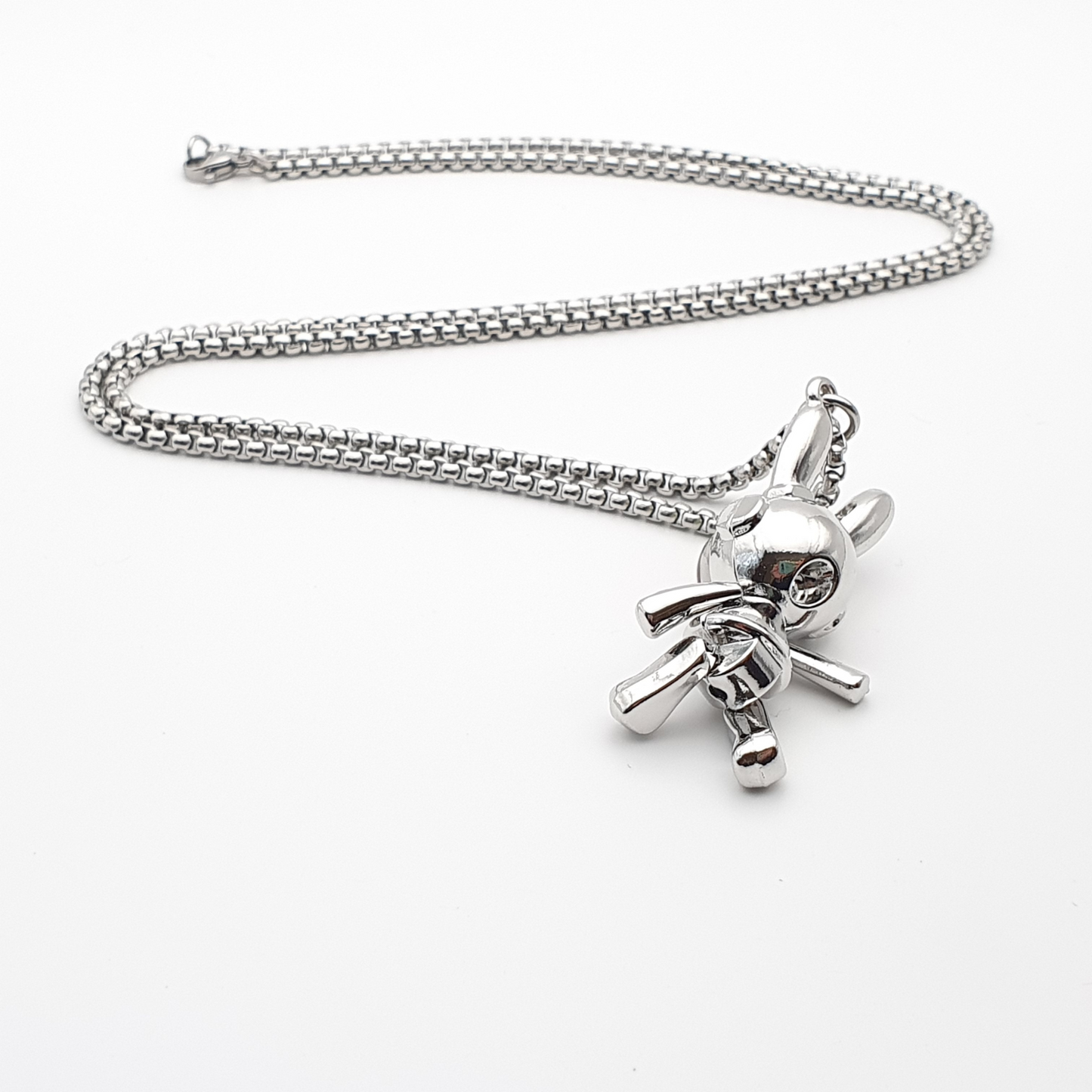 Space Bunny Rabbit Astronaut Pendant Chain Necklace