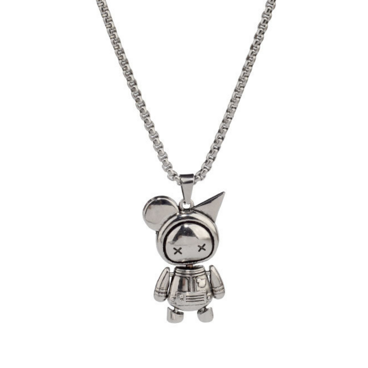 Space Robot Bear Pendant Necklace