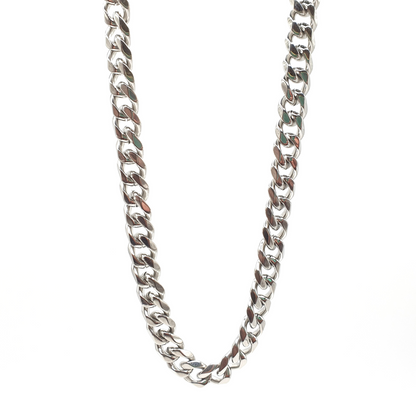 55cm Long Stainless Steel Cuban Chain