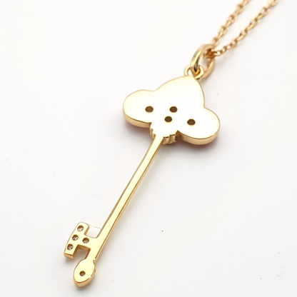 Key to My Heart -  Red Pendant Necklace