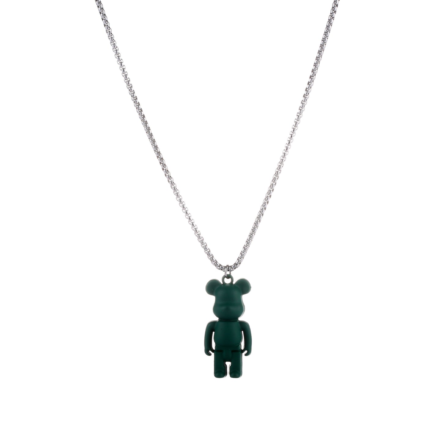 Hip-hop / Rave Stainless Steel Bear Pendant Necklace