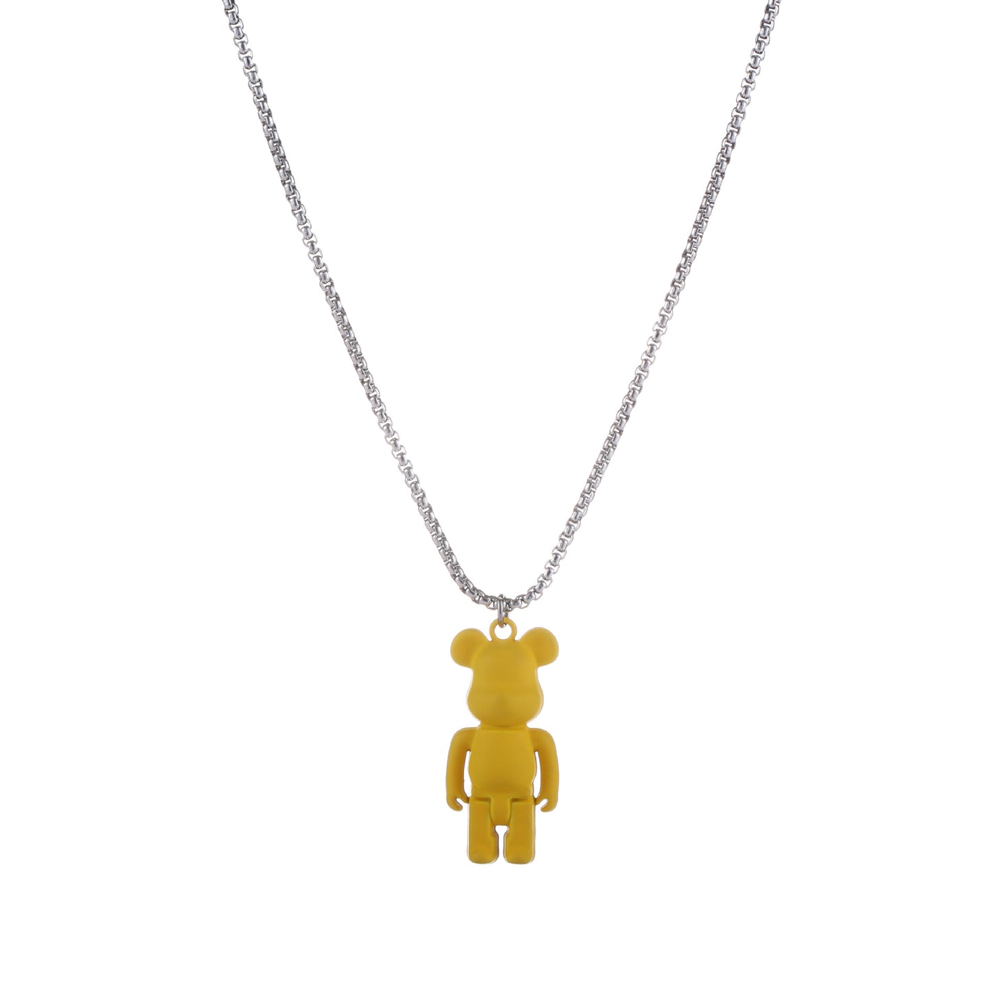 Hip-hop / Rave Stainless Steel Bear Pendant Necklace