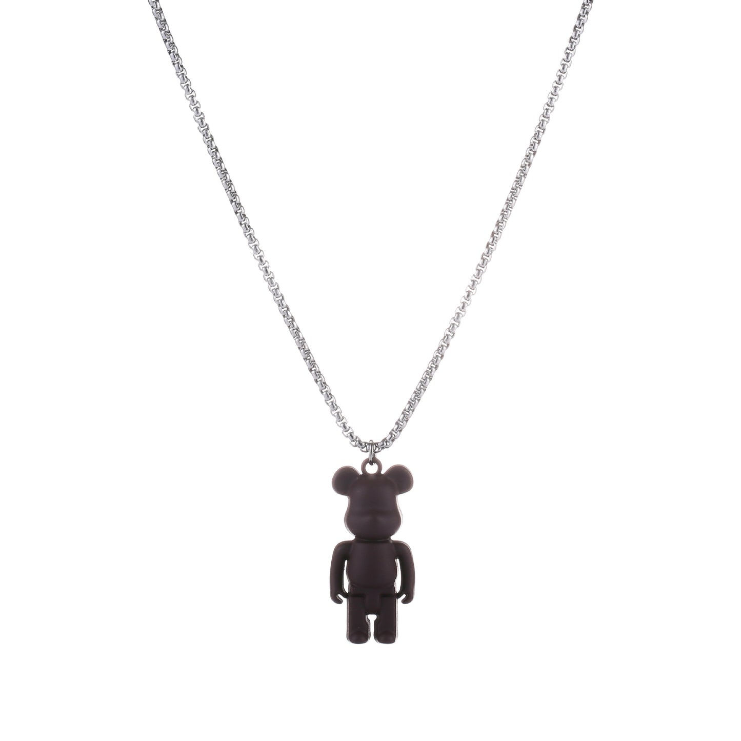 Hip-hop / Rave Stainless Steel Bear Pendant Necklace