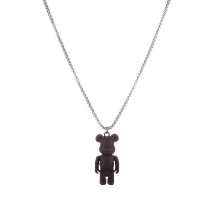 Hip-hop / Rave Stainless Steel Bear Pendant Necklace