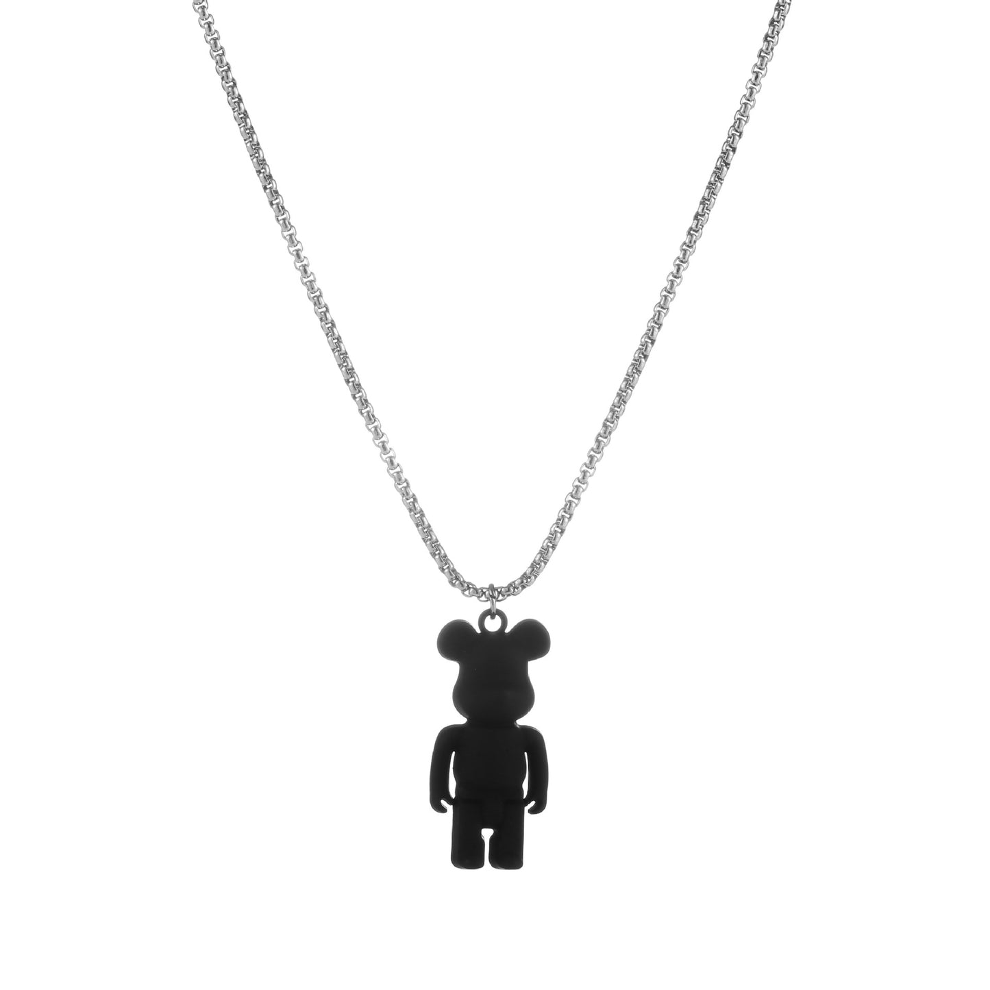 Hip-hop / Rave Stainless Steel Bear Pendant Necklace