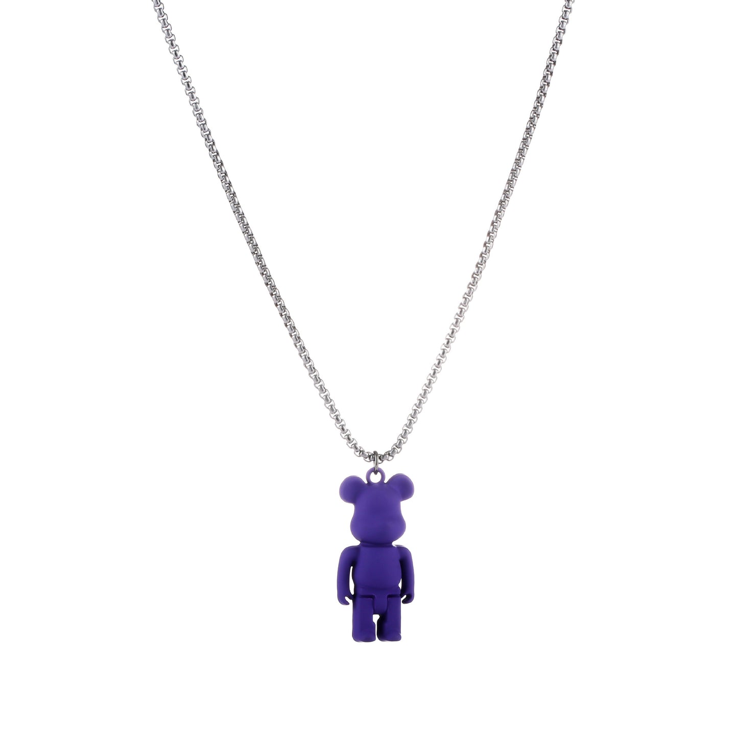 Hip-hop / Rave Stainless Steel Bear Pendant Necklace